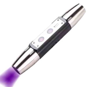 Beliebte tragbare Multifunktions-2-LED-wiederaufladbare USB 365 395-nm-UV-Taschenlampe Ultraviolett für Edelstein-Taschenlampe - Product Image 1
