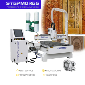 Controlador Cnc ATC fuerte 1300*2500mm máquina de enrutador Cnc de trabajo de madera enrutador Cnc 1325M MDR tipo lineal en la parte posterior - Product Image 2