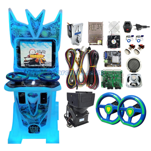 Oyun kolu Video makinesi anakart ile iki kişi hız yarış simülatörü kiti kontrol panosu jetonla çalışan sürüş oyunu - Product Image 1