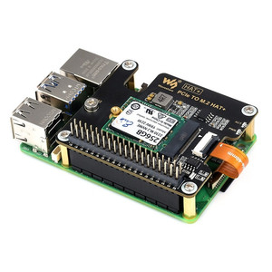 Raspberry Pi 5 PCIe zu M.2 HAT NVME High Speed Expansion Board mit 16P-Kabel GPIO-Kopfzeile Unterstützung aktiver Kühler für RPI 5 Pi5