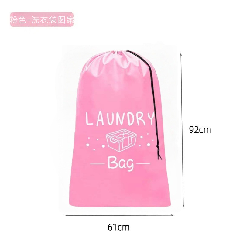 Tamaño grande - patrón de bolsa de lavandería rosa