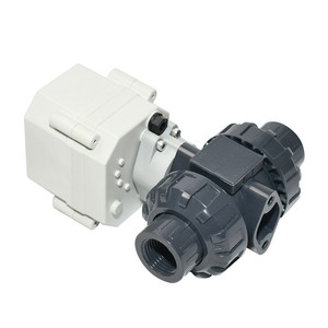 1/2 ''DN15 модулирующий UPVC шаровой клапан с истинным соединением 9-24VDC аналоговый сигнал управления 4-20mA 0-5V 0-10V - Product Image 3