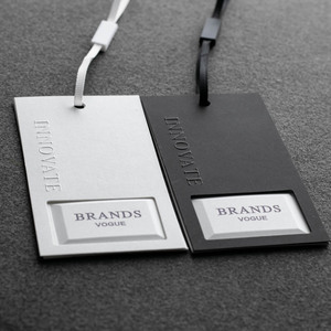 China <strong>Custom</strong> Design Printing Name Logo Paper Garment Hangtag Labels Clothing Hang <strong>Tags</strong> With <strong>String</strong> - Product Image 1