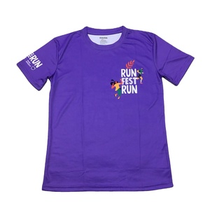 Fabrika özel tasarım maraton olay koşu Polyester t Shirt kuru hızlı Unisex süblimasyon t-shirt - Product Image 3