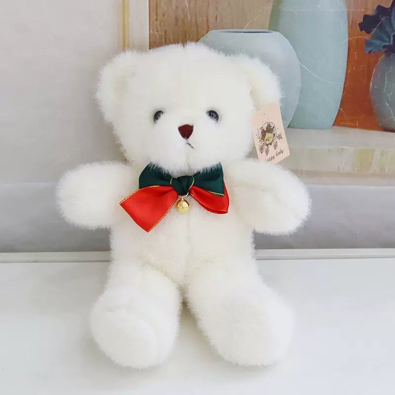 Eyelid bear-white bear christmas bow-tie style