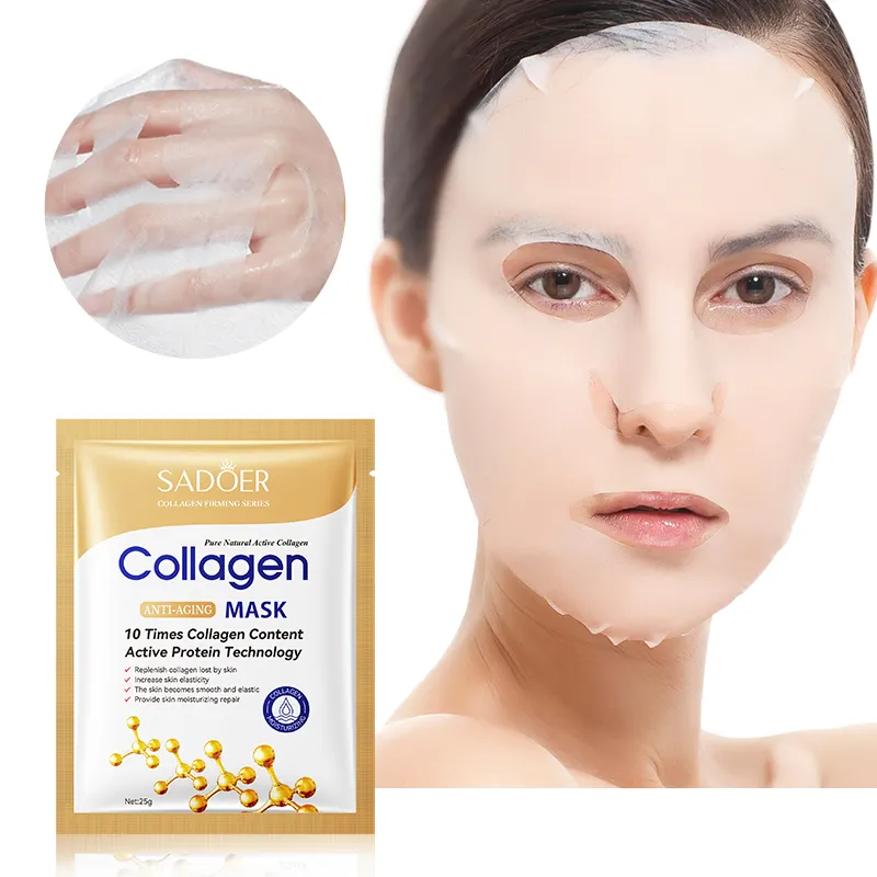 Vente en gros, masque facial anti-âge au collagène pour os du visage