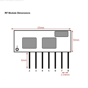 433MHz 4-Kanal-Funk-HF-Empfängermodul HF-Modul für drahtlose Alarm-und Sicherheits systeme Hersteller von HF-Modulen