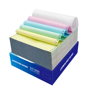 Papel de computadora de alta calidad Formas continuas Impresión de 3 capas Rosa Amarillo Verde - Product Image 3