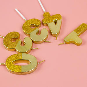 Hot bán kim loại vàng số 0-9 bữa tiệc sinh nhật Bánh trong số lượng lớn - Product Image 5