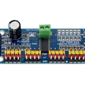 PCA9685PW 16-Channel 12-Bit PWM Servo Shield Driver I2C Interface Module High Precision for <strong>Raspberry</strong> <strong>Pi</strong> for Servo <strong>Control</strong>