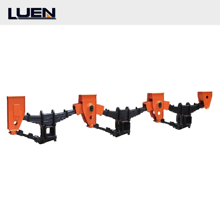 Custom hot sale high quality 3 Axles Mechanical Underslung Suspension American Type Suspension With Leaf Spring