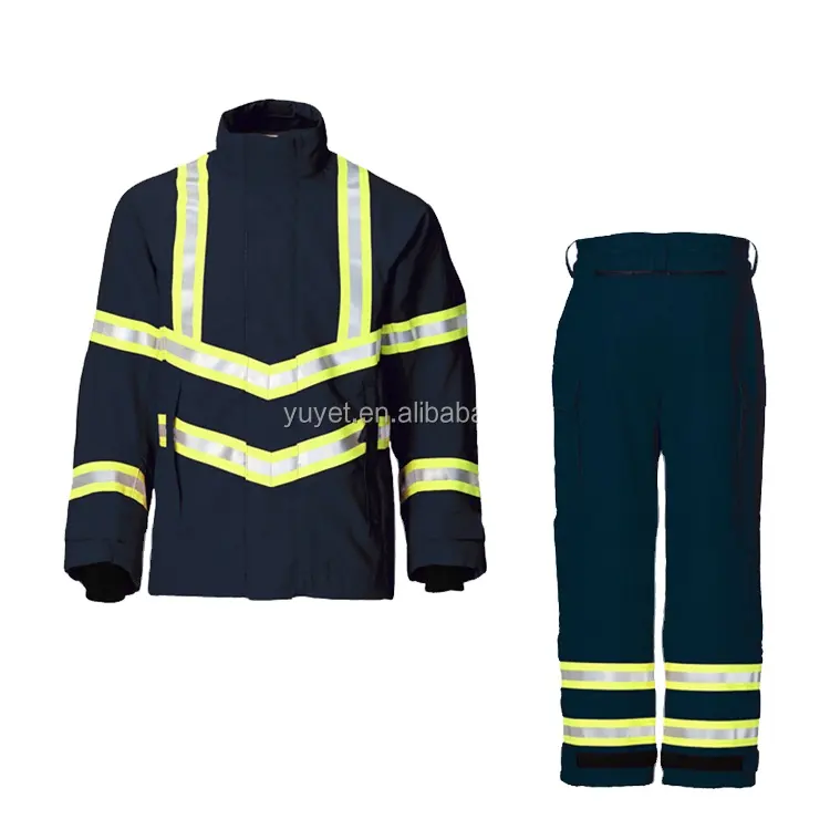 ملابس عمل السلامة وضوح عالية ، ملابس السلامة من الحريق لحام