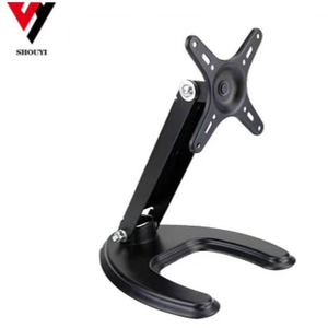 Suporte de computador para tv <span class=keywords><strong>lcd</strong></span>, suporte horizontal e <span class=keywords><strong>vertical</strong></span> para tv, suporte dobrável de 10-27 polegadas