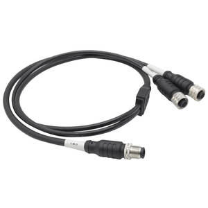 M12-Stecker <span class=keywords><strong>8</strong></span>-poliges Schweiß kabel Y-Stecker Y-Splitter Industrieller Stecker auf <span class=keywords><strong>2</strong></span> Buchse Wasserdichter Stecker - Product Image 3