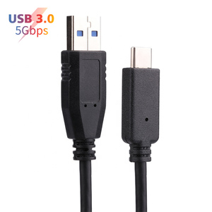Yüksek hızlı 10 Gbps PVC 1M USB 3.1 a erkek tipi C 3.1 veri kablosu PVC ceket ve bilgisayarlar için örgü koruyucu - Product Image 2