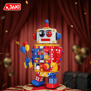 JAKIファンキーロボットビルディングブロック玩具アセンブル変形子供工学学習のための漫画モデル - Product Image 2