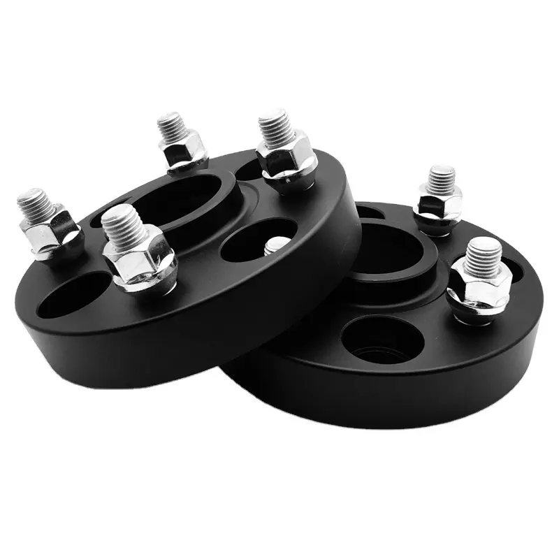 Spacer Roda Aluminium Hitam 25Mm 4X100 Sampai 4X100, Spacer Hub Centric Wheel 57.1 Adaptor Pelek untuk Bmw E30 25Mm