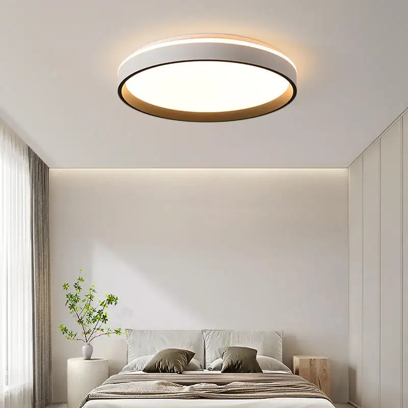Luz de techo para decoración del hogar 36W 48W luz de techo LED circular acrílica diseño moderno para dormitorio