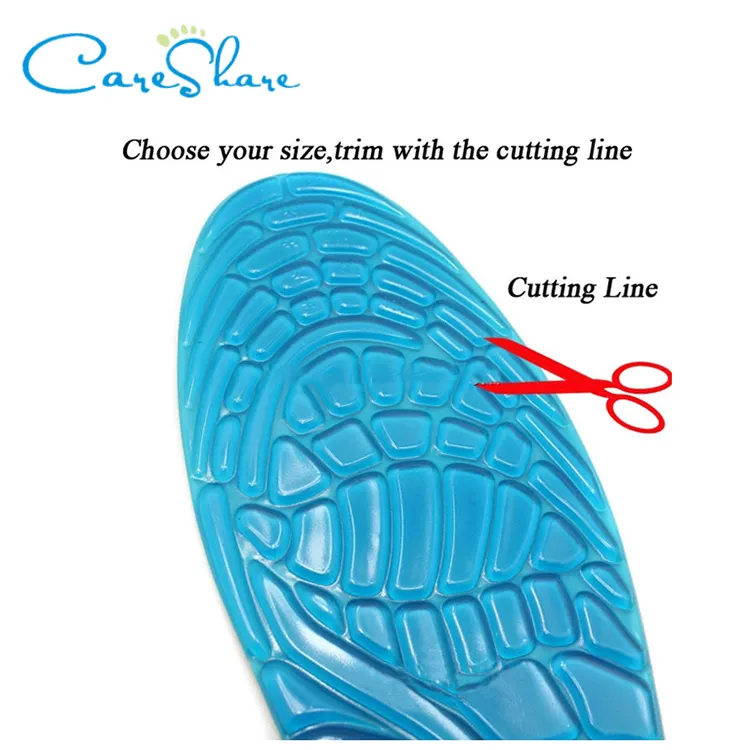 Plantillas ortopédicas para zapato, suela de zapato de hoja de goma con soporte para arco