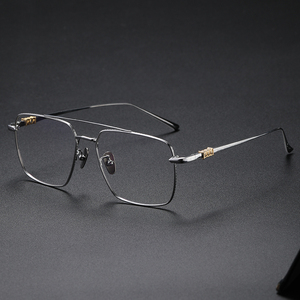 5193 bán buôn Chất lượng cao Titan đôi cầu phong cách cổ điển kính quang khung unisex Kính mắt khung cho nam giới phụ nữ - Product Image 2