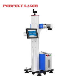 Laser perfetto 50w macchina per la marcatura laser a fibra volante con la linea di produzione scatole di imballaggio, bottiglie, sacchetti di stampa di codifica data - Product Image 3