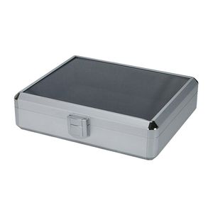 铝制小银储物盒透明工具箱透明顶部储物展示演示奖章 - Product Image 3