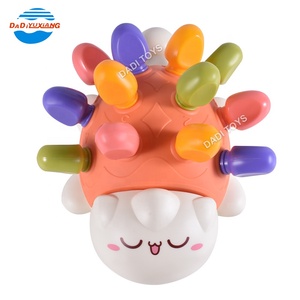 Erken eğitim plastik öğrenme karikatür sevimli bulmaca eğlenceli oyuncak, gelişim renkli el göz koordinasyonu bebek eğitici oyuncak - Product Image 4