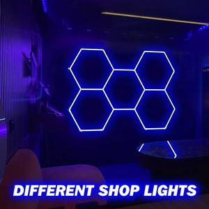 HanYin rgb led pannello luminoso touch phone app di controllo quantum ad alta leggerezza rgb tubo di lavoro luce esagonale luce led - Product Image 5