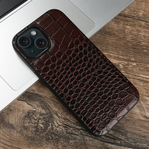 เคสหนังลายหนัง2 IN1สำหรับ iPhone 13 14 15 16 PRO MAX เคสป้องกันโทรศัพท์มือถือทำจากหนังจระเข้ - Product Image 2