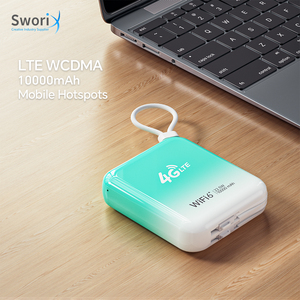 พ็อกเก็ตเราเตอร์ mifi wifi6 4g 5000 รอบปลั๊กและถอดพร้อมรายงานการทดสอบฮอตสปอต wifi มือถือพร้อมพาวเวอร์แบงค์และช่องใส่ซิมการ์ด - Product Image 2