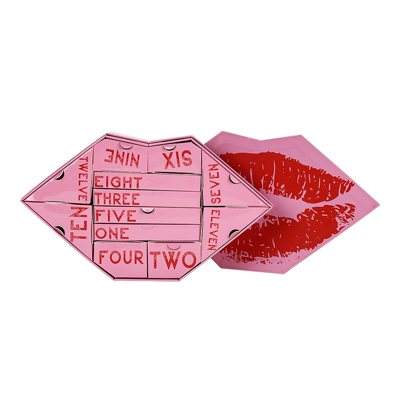 Calendrier de l'Avent cosmétique Forme de lèvres
