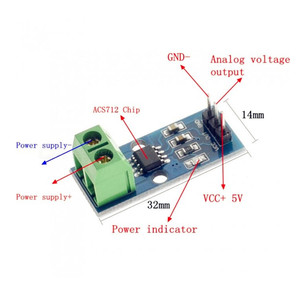 Taidacent5VリニアAcs712elcACDCリークホール効果スプリットコア変流器モジュール電流センサーAcs7125A - Product Image 4
