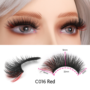 Professional Beautiful <strong>Lash</strong> with Colorful <strong>Lashes</strong> Purple Details Custom Color Eyelashes Silk Colorful <strong>Lashes</strong> for Party - Product Image 5