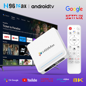 定制Tvbox H96最大 + 互联网机顶盒5g双Wifi全赢家H618 4gb 128gb 8k视频安卓电视盒