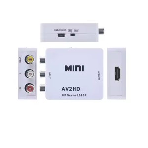 迷你Av2hd盒1080P影音到高清转换器迷你高清到影音视频转换器高清投影仪视频游戏机机顶盒 - Product Image 1