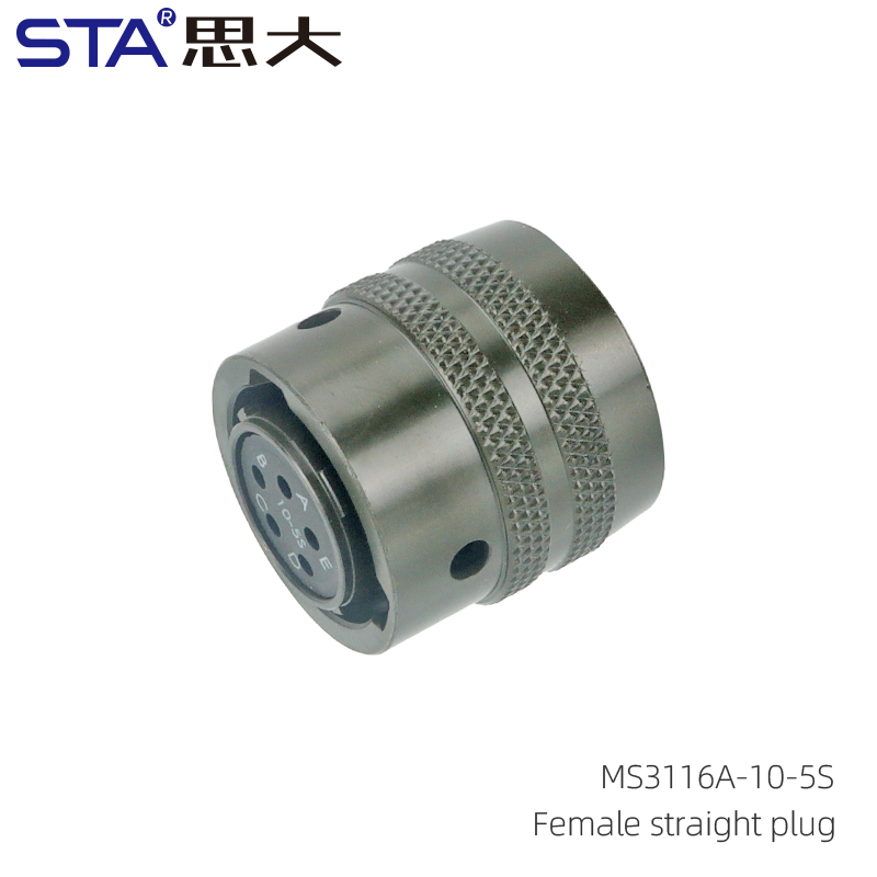 MS3116-10-5S Female straight plug