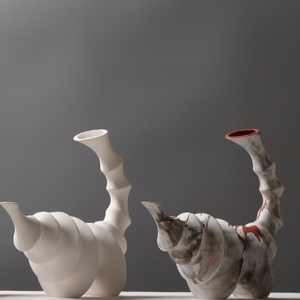 Không Thường Xuyên Bọ Cạp Hình Dạng Sáng Tạo Bình Gốm Trừu Tượng Hình Học Nghệ Thuật Thủ Công Mỹ Nghệ Đồ Trang Trí Nội Thất Mộc Mạc Sứ Hoa Bình - Product Image 3