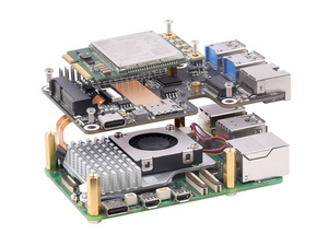Waveshare PCIe a MiniPCIe/Gigabit Ethernet/USB 3,2 Gen1 HAT, compatible con interfaz MiniPCIe Módulo 4G, Raspberry Pi 5 HAT - Product Image 2