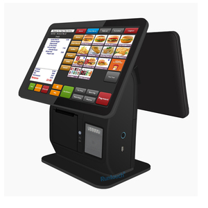 Wholesale Custom Comfortable <strong>Software</strong> 15.6 Inch Dual Screen All in One Touch Pos with <strong>Embedded</strong> 80mm Printer - Product Image 1