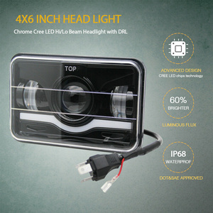 ไฟขับขี่ออฟโรด LED ทรงสี่เหลี่ยมขนาด5นิ้วใหม่ล่าสุด45W 4x6สำหรับรถยนต์และรถจักรยานยนต์12V 24V สีแดง - Product Image 4