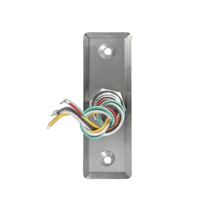 Smart Home Security Door Lock controllo accessi 12V NC/NO/COM Mini Push To Exit interruttore a pulsante di rilascio con indicatore luminoso a LED - Product Image 3