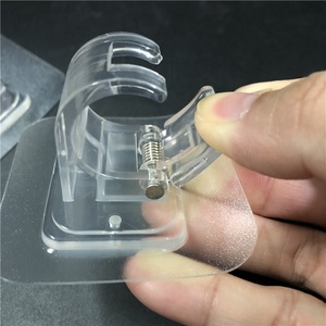 Tự dính Rod suppotor móc đường sắt giá tắm Rèm Rod chủ <span class=keywords><strong>Hooks</strong></span> Punch miễn phí Rèm Rod Clip tắm treo chủ - Product Image 5