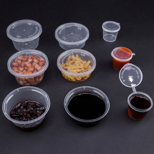 <span class=keywords><strong>1oz</strong></span> 2oz mini yuvarlak sos kabı plastik sos kabı kapaklı salata sosu için <span class=keywords><strong>1oz</strong></span> temizle menteşeli sos fincan