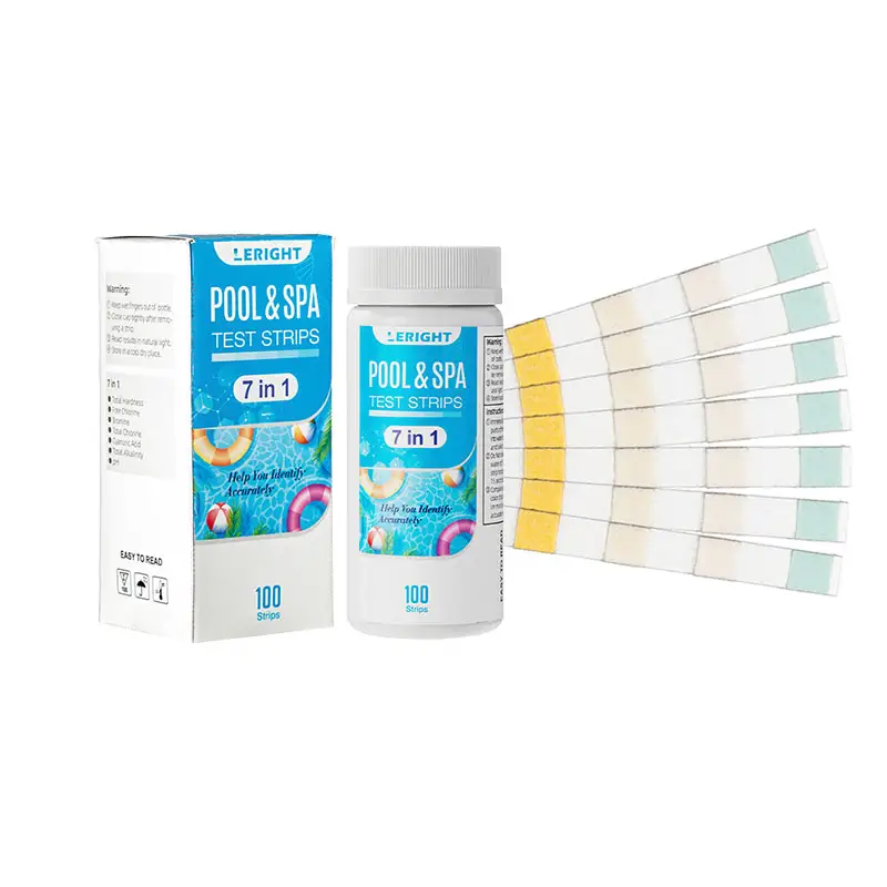 Multifunctionele Zwembadaccessoires 7 In 1 Zwembad Waterkwaliteit Teststrips Ph Teststrips Voor Water