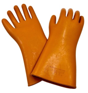 <strong>12KV</strong> Electrical Insulation <strong>Gloves</strong> High Voltage Rubber Safety <strong>Gloves</strong> for Electricians Durable Shock Proof Work <strong>Gloves</strong>