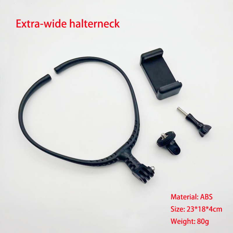 Black - Widened halterneck + phone clip