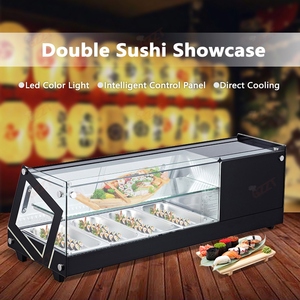44L Sliding Door Digital Temperature Controller <strong>Japanese</strong> Sushi Display Refrigerator Counter Commercial Sushi showcase <strong>Chiller</strong>