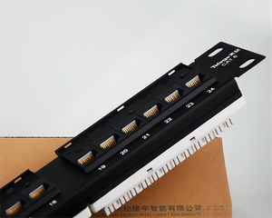 19英寸1U机架式RJ45 CAT6 UTP FTP双非屏蔽24端口配线架RJ45网络配线架 - Product Image 3