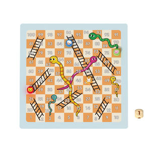 4合1木制儿童棋盘游戏多功能有趣的游戏 - Product Image 2