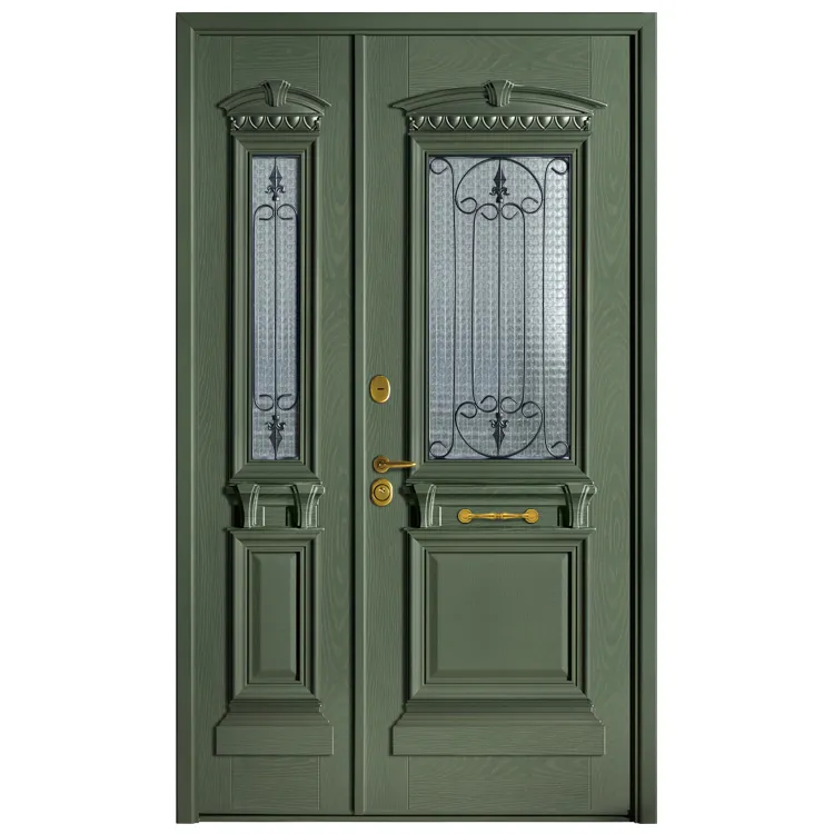 Profili in alluminio ABYAT porte e finestre in lega di alluminio per ingresso esterno di sicurezza porte principali in alluminio
